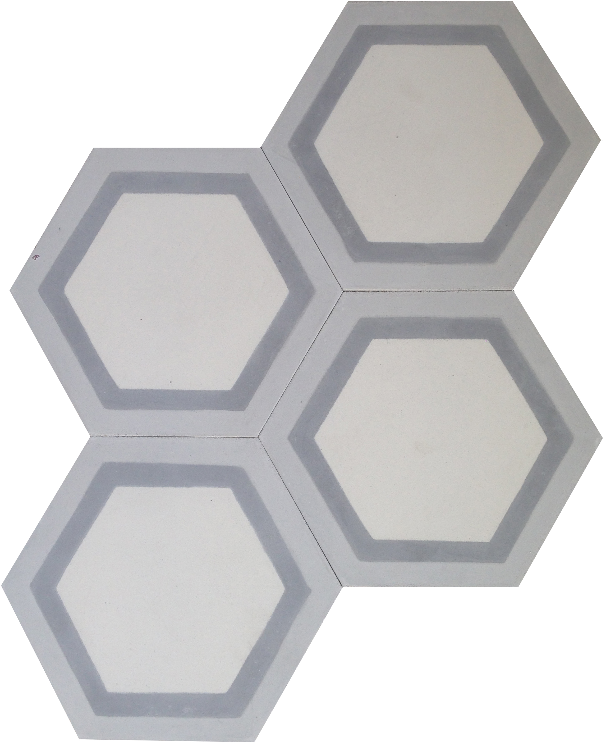 Hexagonal Marco Grey Encaustic Cement Tile 20cm*23cm*1.5cm